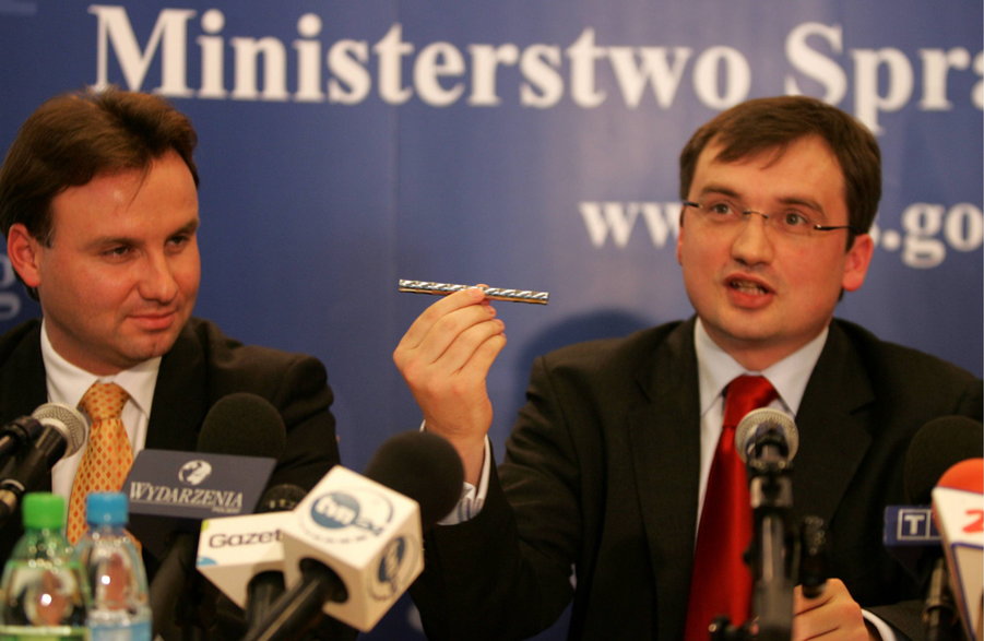 Andrzej Duda i Zbigniew Ziobro w 2007 r.