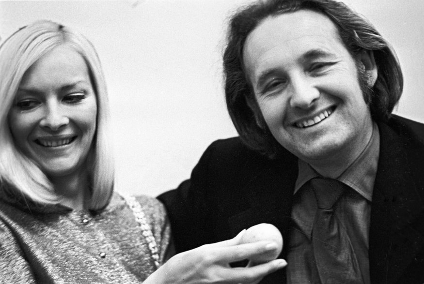 Barbara Brylska i Andrzej Wajda (1971)