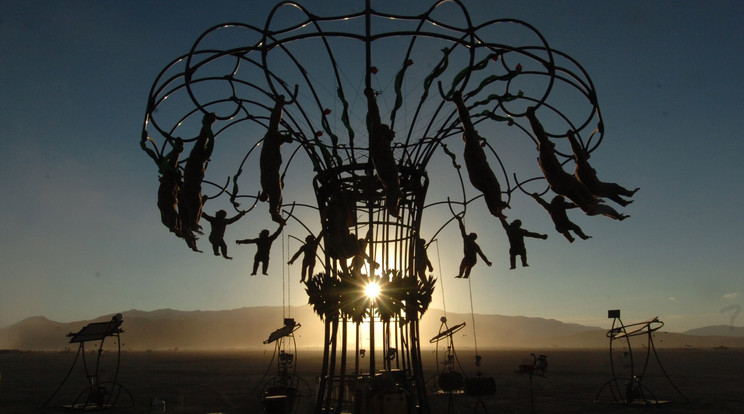 Landart installáció a Burning Man fesztiválról/Fotó:Northfoto