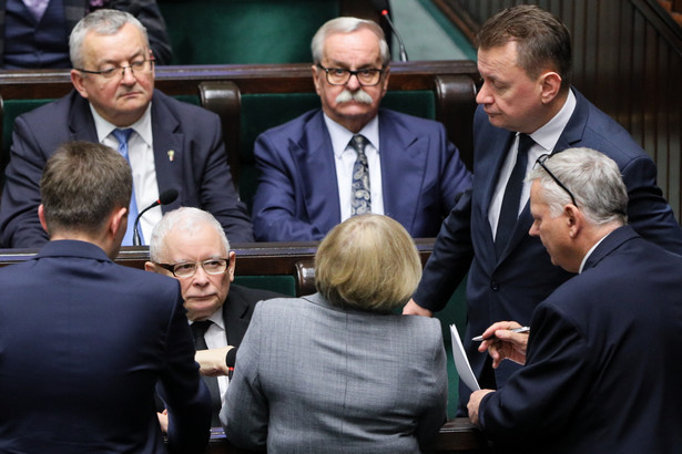 Jarosław Kaczyński, Mariusz Błaszczak, Marek Suski, Barbara Bartuś