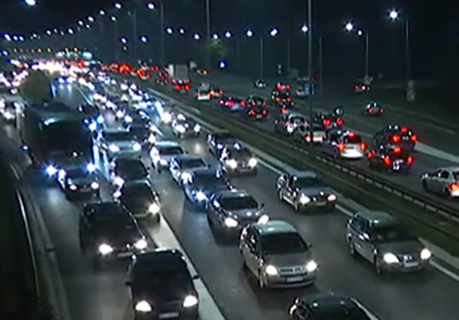 Žuta traka i na autoputu kroz Beograd