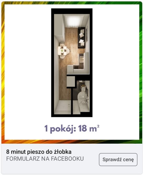 "Mikroapartament" obok żłobka