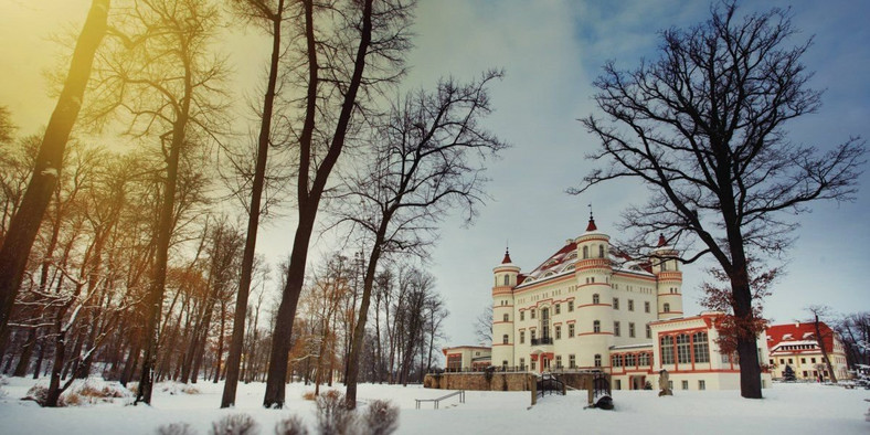 Pałac Wojanów - zimą