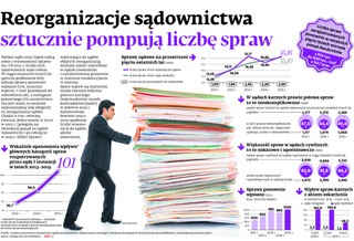 Reorganizacje sądownictwa sztucznie pompują liczbę spraw