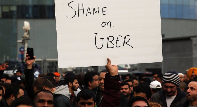 Uber New York Protest