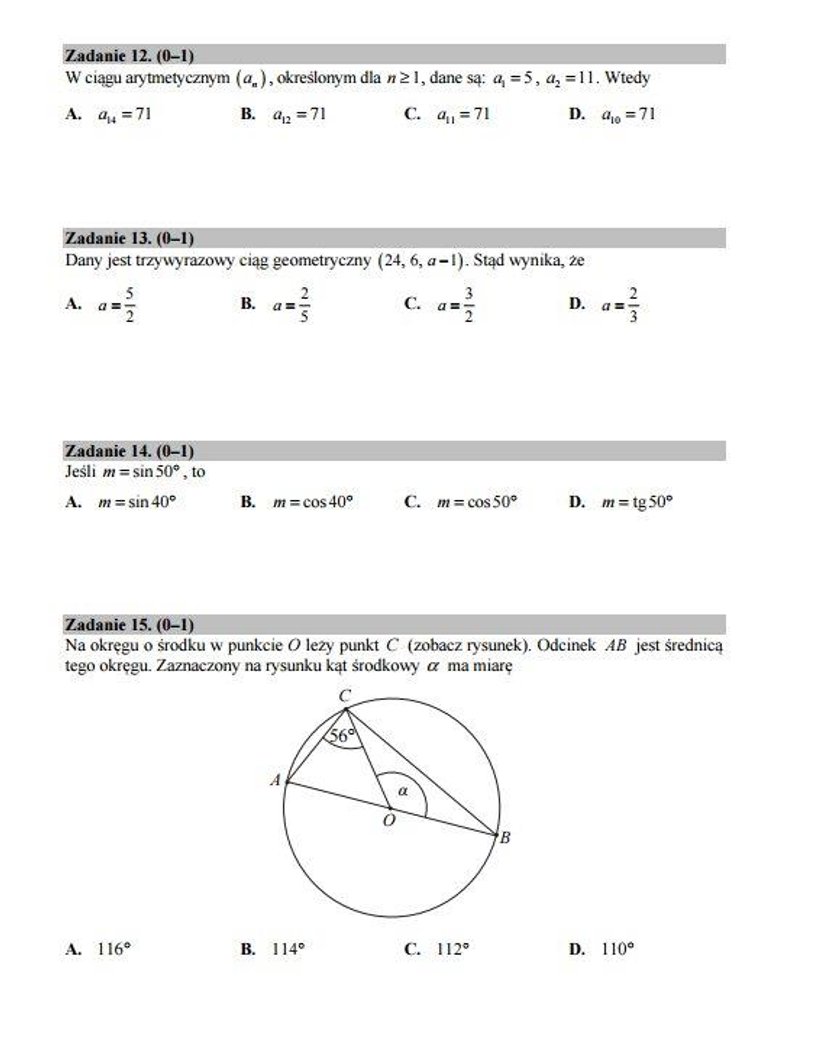 arkusze matematyka