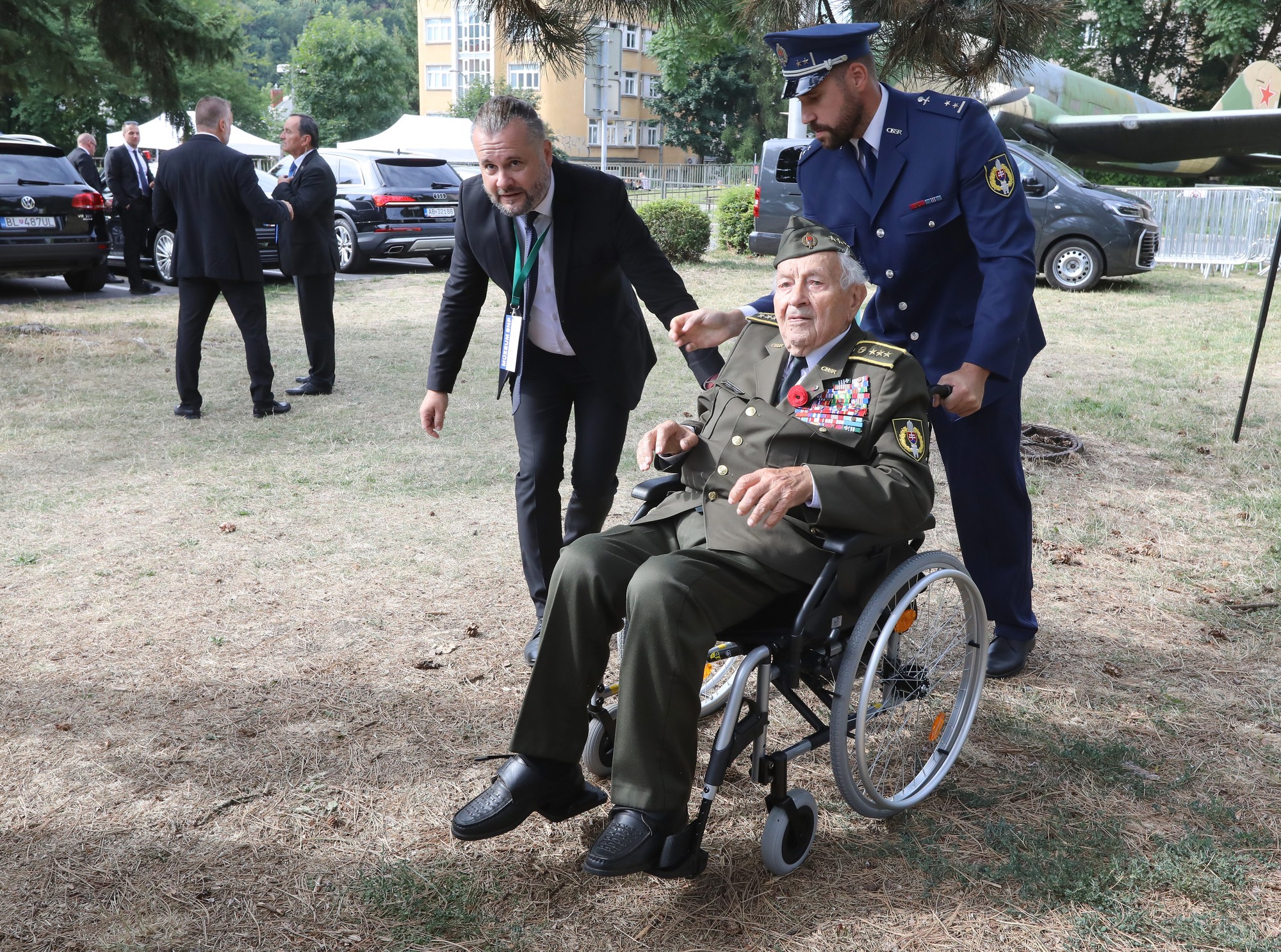 Vojnový veterán a účastník Slovenského národného povstania (SNP) Vladimír Strmeň.