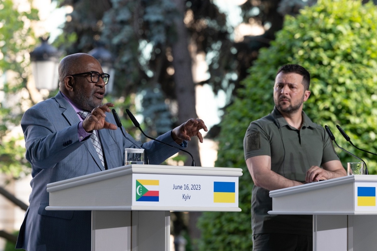Azali Assoumani i Wołodymyr Zełenski