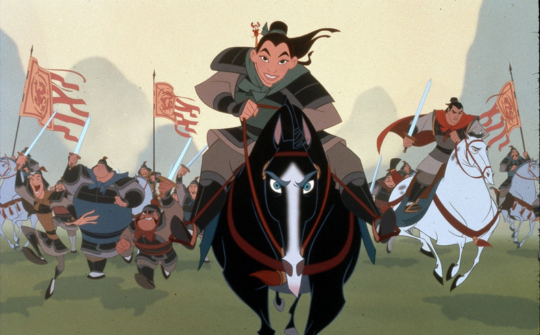 Mulan - kadr z animacji Disneya z 1998 r.