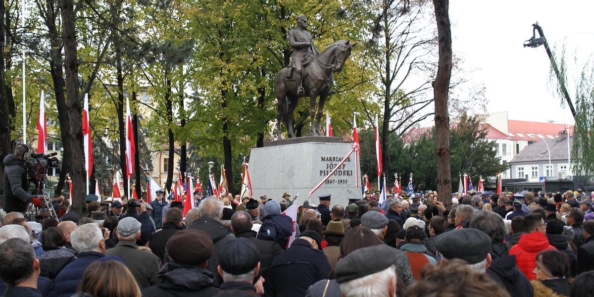 Odsłonięcie pomnika Marszałka Józefa Piłsudskiego