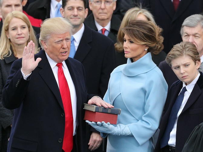Melanija Tramp na inauguraciji 2017. godine