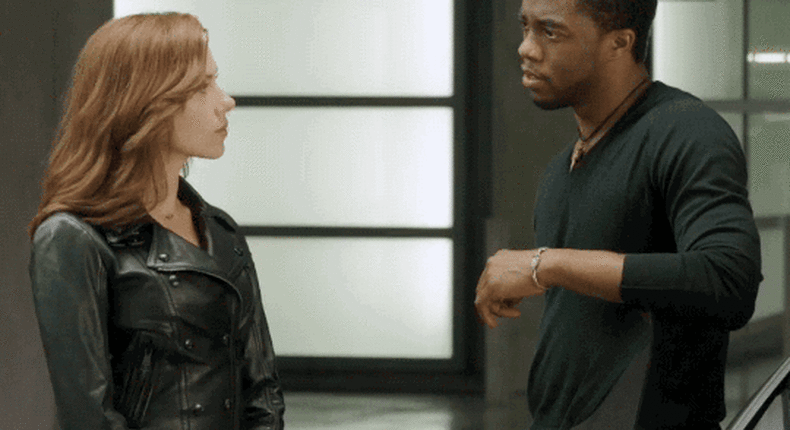 Black Panther and Black Widow 