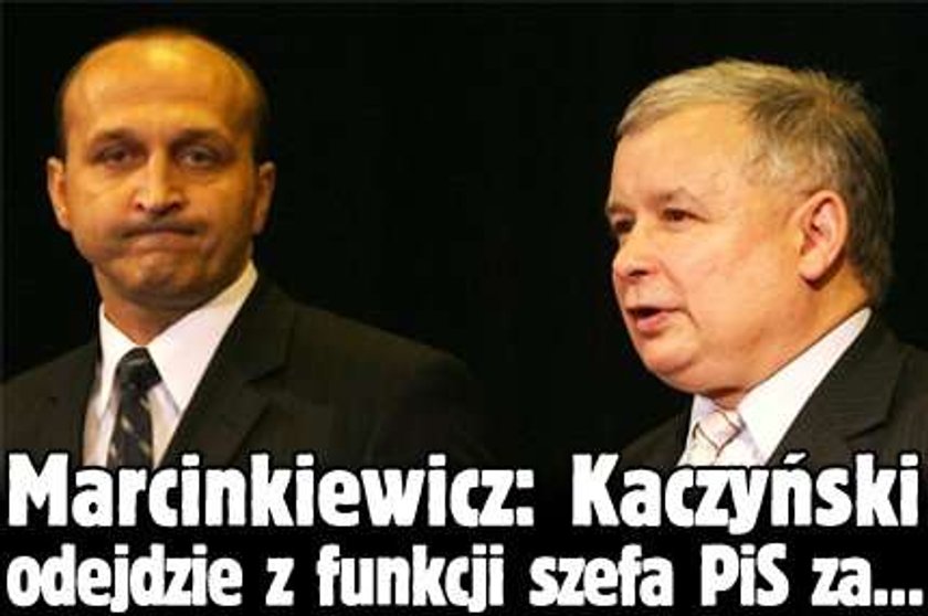 Marcinkiewicz: Kaczyński odejdzie z funkcji szefa PiS za...