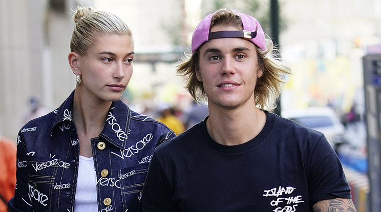 Hailey Baldwin és vőlegénye, Justin Bieber /Fotó: Northfoto