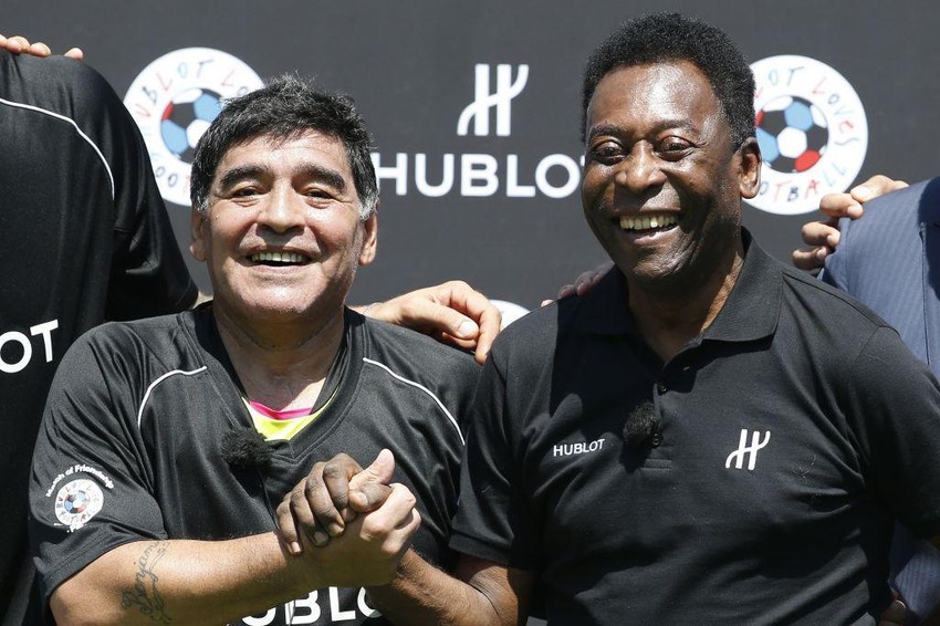 Brazilac Pele i Argentinac Maradona smatraju se za neke od najboljih fudbalera u istoriji igre | Foto: Getty Images