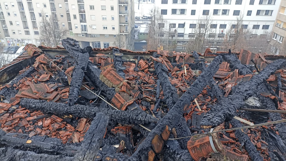 Požar u novosadskom naselju Liman