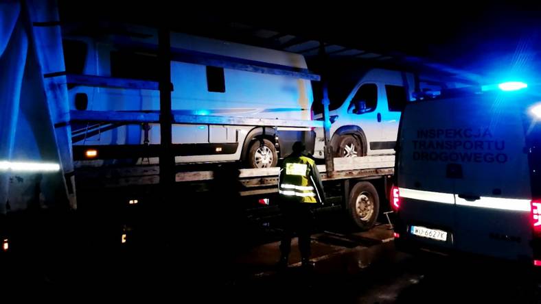 Skradzione kampery zatrzymane przez ITD w drodze na Litwę