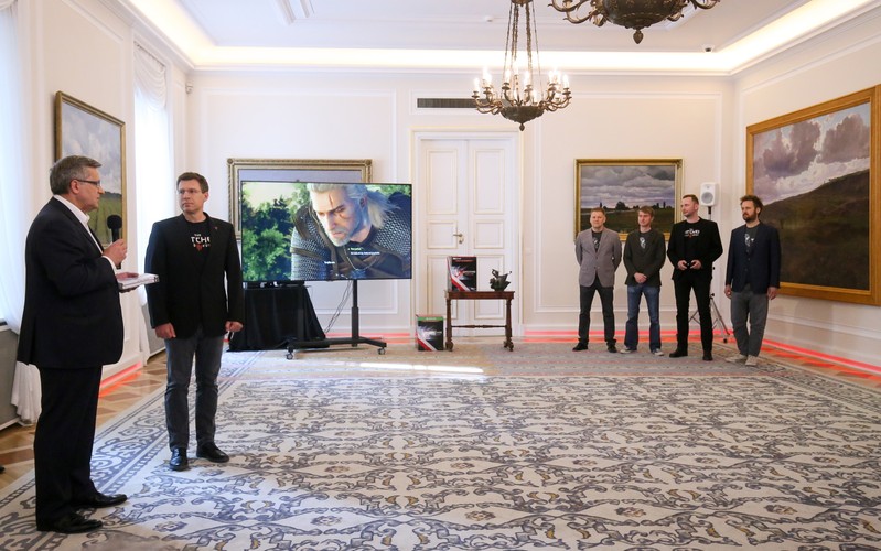 Spotkanie prezydenta z twórcami gry 'Wiedźmin'