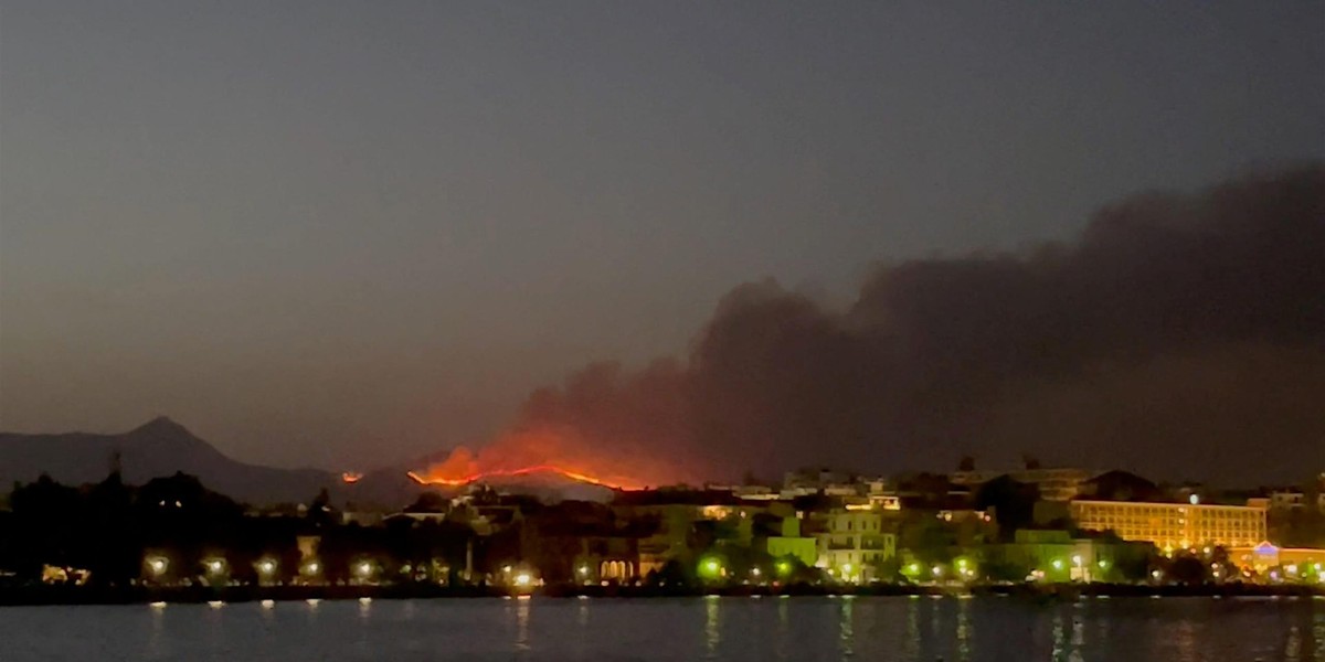 Fala pożarów na Rodos. 