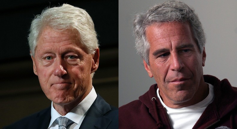 Bill Clinton and Jeffrey EpsteinBrian Lawless via Getty Images; Rick Friedman Photography/Corbis via Getty Images