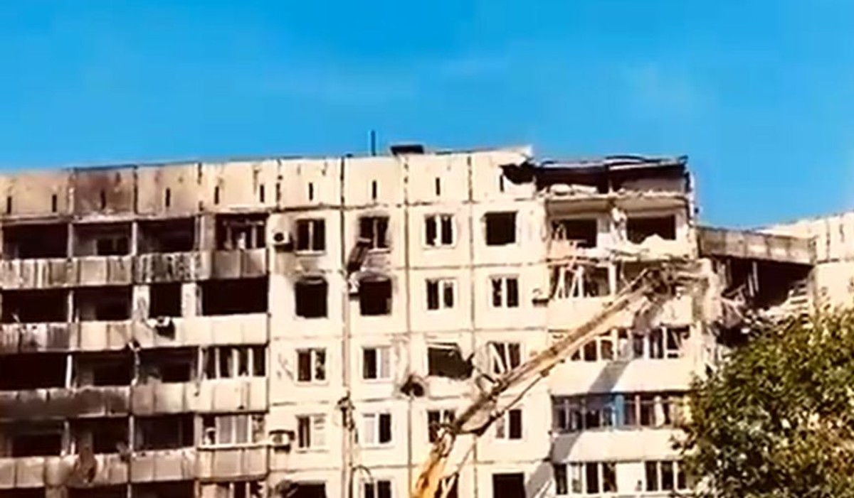 Kadr z filmu, opublikowanego przez Petro Andriuszczenkę