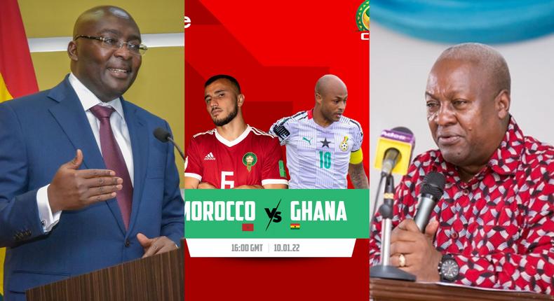 AFCON 2021: Mahama, Bawumia wish Black Stars well ahead of Morocco clash