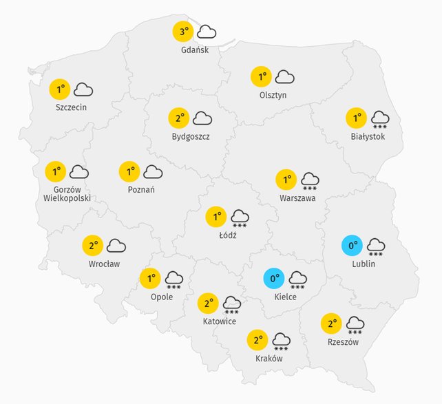 Pogoda 25 stycznia 2021