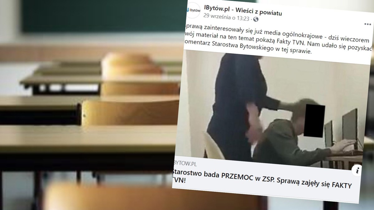 Bytów: Nauczycielka uderzyła ucznia w głowę. Reakcja dyrekcji [NAGRANIE]