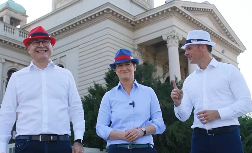 Miloš Vučević, Ana Brnabić, Siniša Mali
