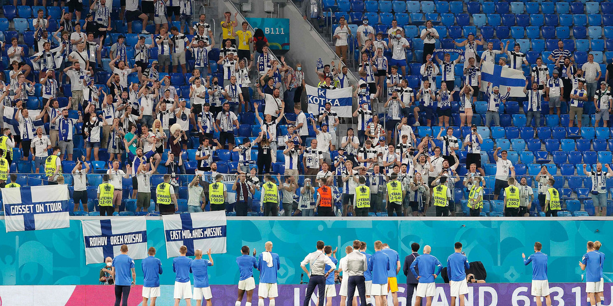 Co najmniej 300 fińskich kibiców zarażonych po Euro 2020.