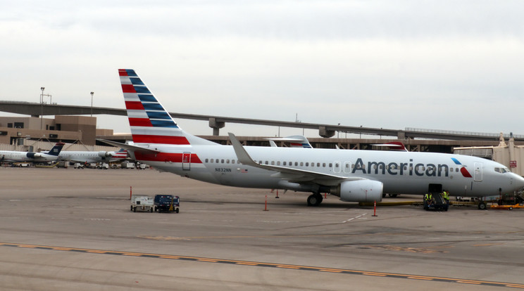 Az American Airlines egyik gépe kapott lángra/Fotó: AFP