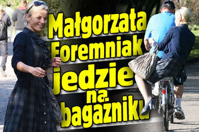 Foremniak na rowerowym bagażniku!