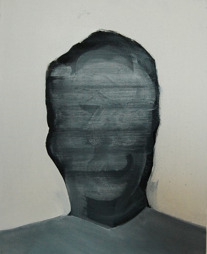 'Szkice do portretu 21', Cezary Bednarczyk, olej na płótnie, 50x40 cm