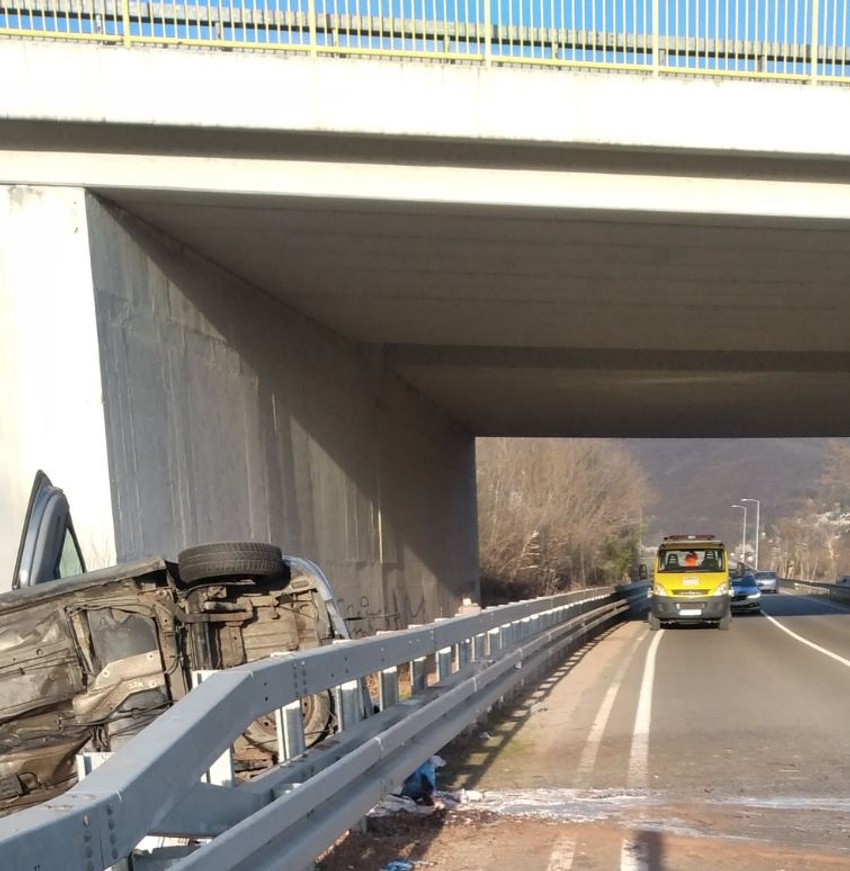 Mesto teške nesreće kod Proseka