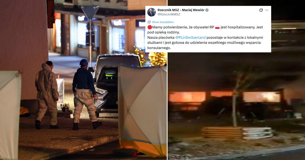 Pilne informacje ze Szwajcarii. Polak wśród rannych. MSZ: przebywa w szpitalu