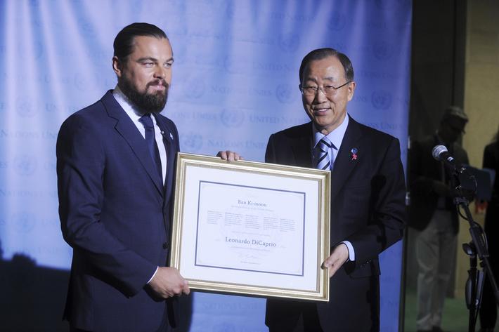 Leonardo DiCaprio Named UN Messenger Of Peace, New York