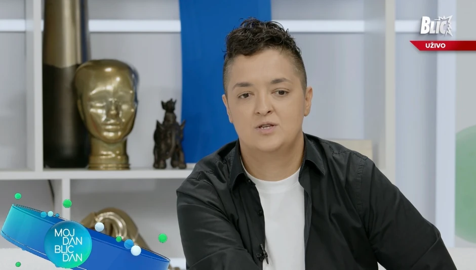 Marija Šerifović u emisiji "Blic dan"