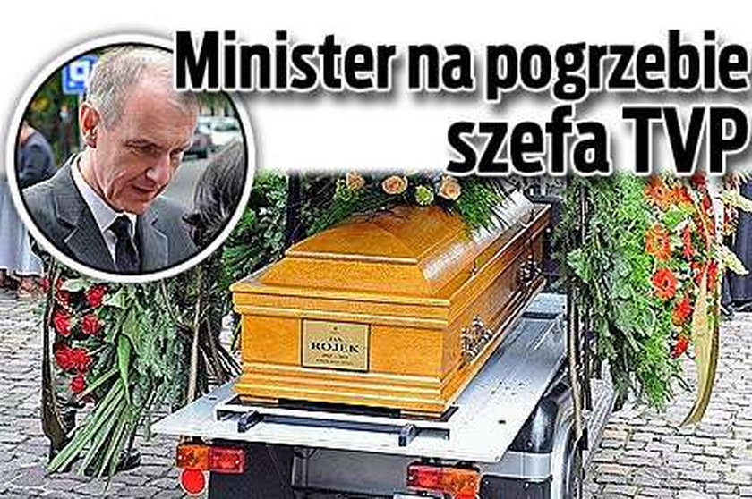 Minister na pogrzebie szefa TVP