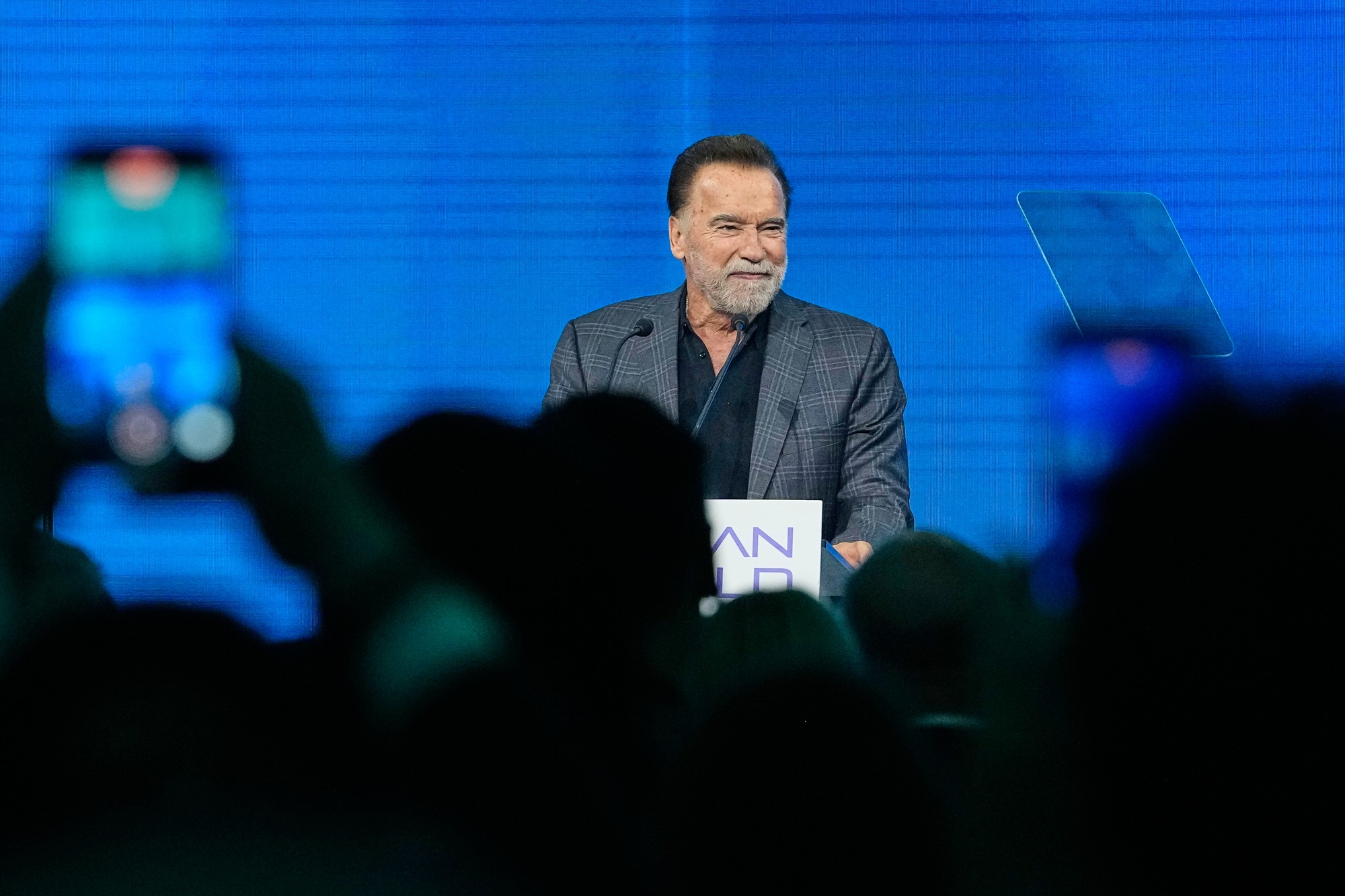 Herec a bývalý kalifornský guvernér Arnold Schwarzenegger.