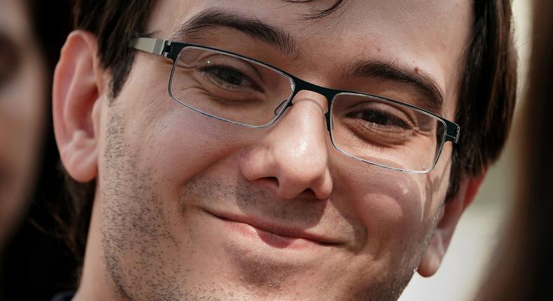 FILE PHOTO: Former drug company executive Martin Shkreli exits U.S. District Court after being convicted of securities fraud in the Brooklyn borough of New York City, U.S., August 4, 2017. REUTERS/Carlo Allegri