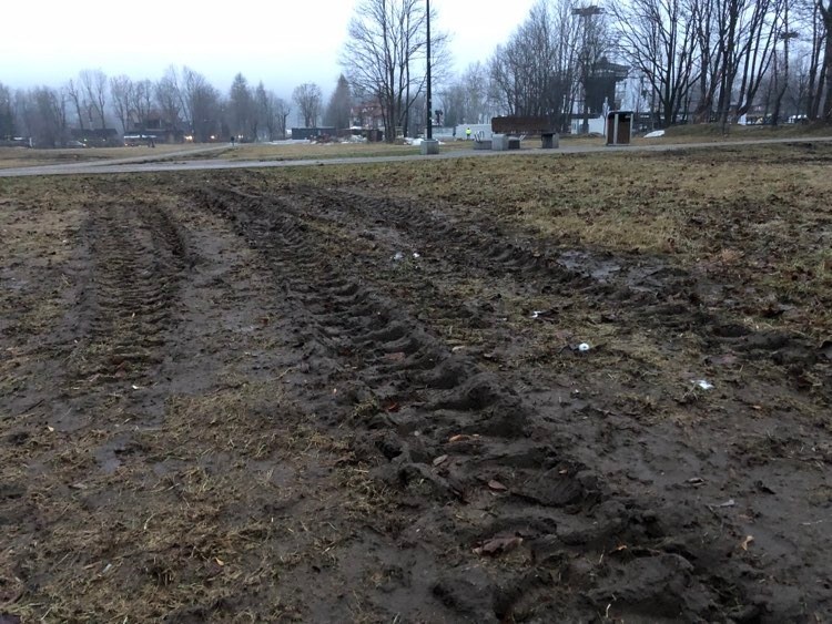 Zniszczona Rówień Krupowa po "Sylwestrze Marzeń"