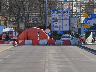 Jedno z trzech otwartych pieszych przejść granicznych z Niemcami w Słubicach w trakcie pandemii koronawirusa 