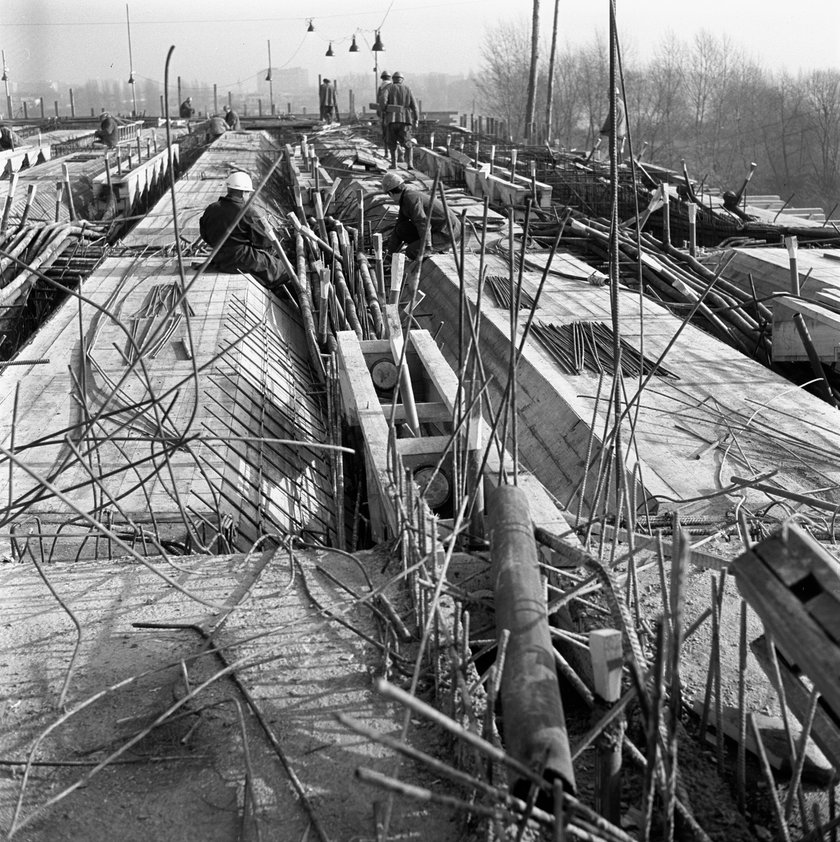 1972 rok. Budowa Trasy Łazienkowskiej