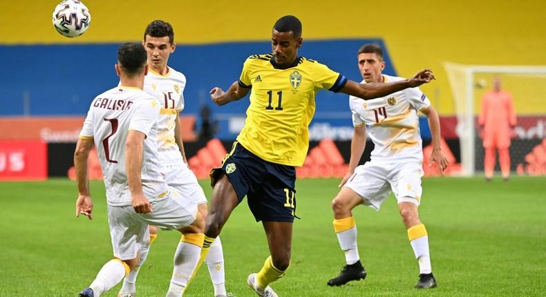 Sweden's Alexander Isak is one of Europe's most exciting young strikers Creator: Jonathan NACKSTRAND