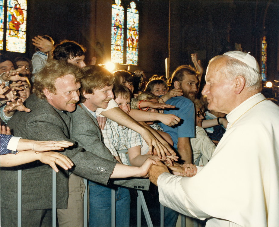 Papież Jan Paweł II w katedrze 
