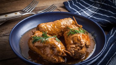 zrazy zawijane z prl. miękkie, aromatyczne i zawsze doprowadzone do ko