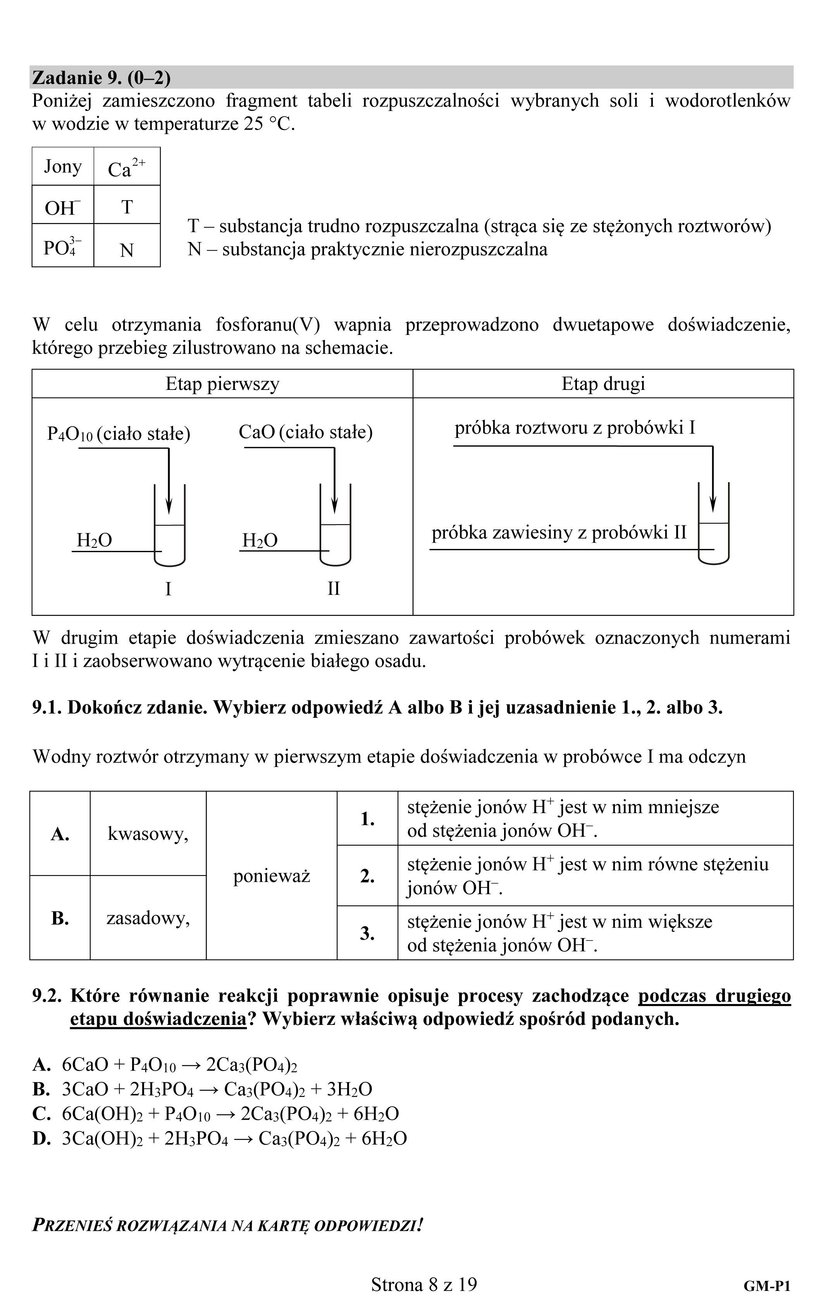 Egzamin gimnazjalny 2017: część matematyczno-przyrodnicza