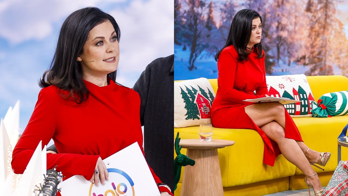 Katarzyna Cichopek postawiła na czerwoną kreację. Spójrzcie na wycięcie na  nodze - Plejada