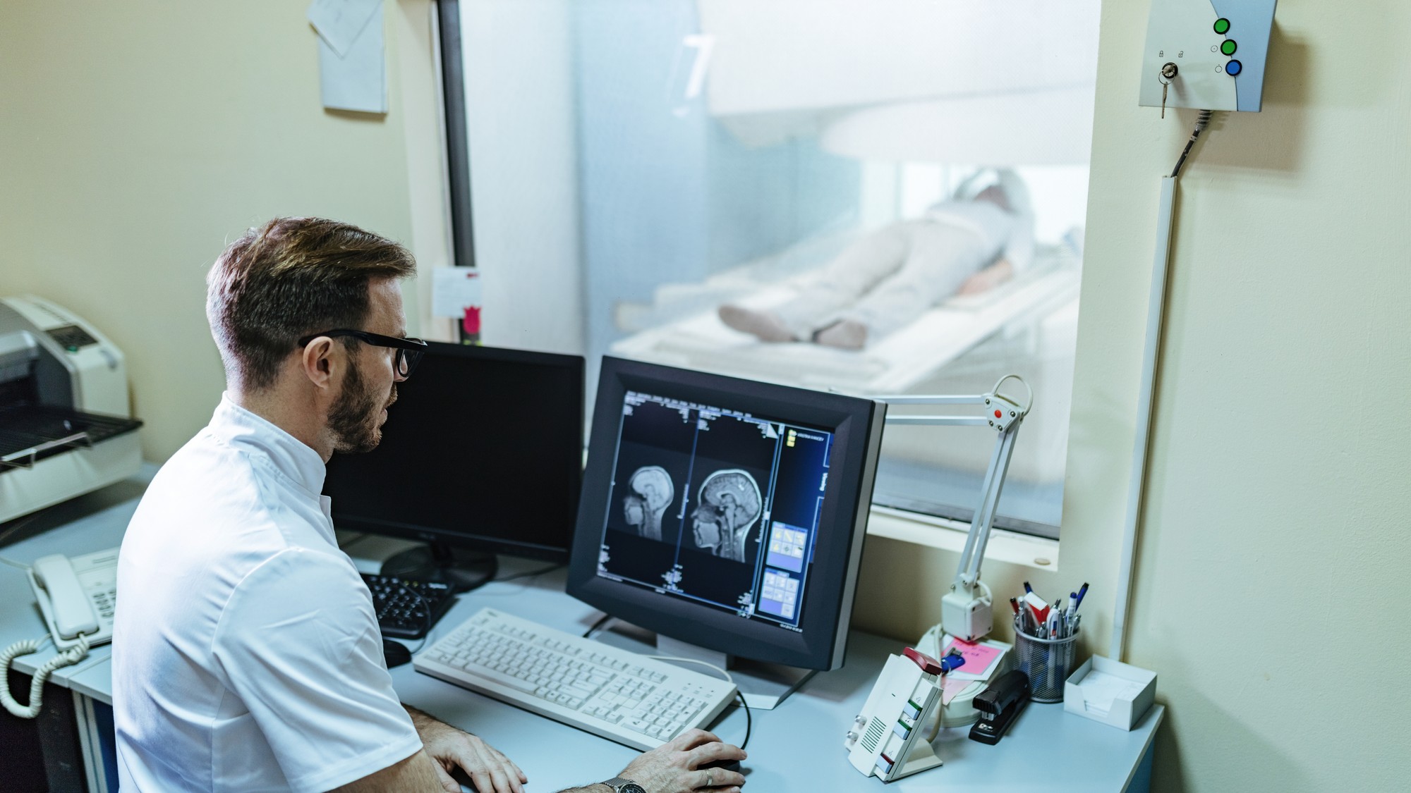 Magnetická rezonancia mozgu.