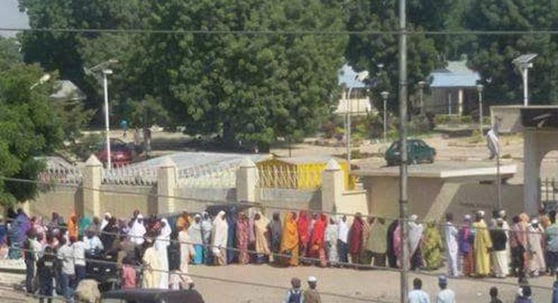 Residents queue up to identify dead relatives following Boko Haram attack